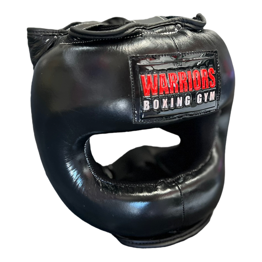 Genuine Leather Boxing Headgear With Nose Guard